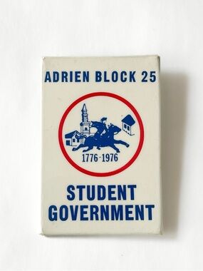 Queens Adrien Block I.S. 25 Alumni Pinback Button Bicentennial 1976 J.H. School